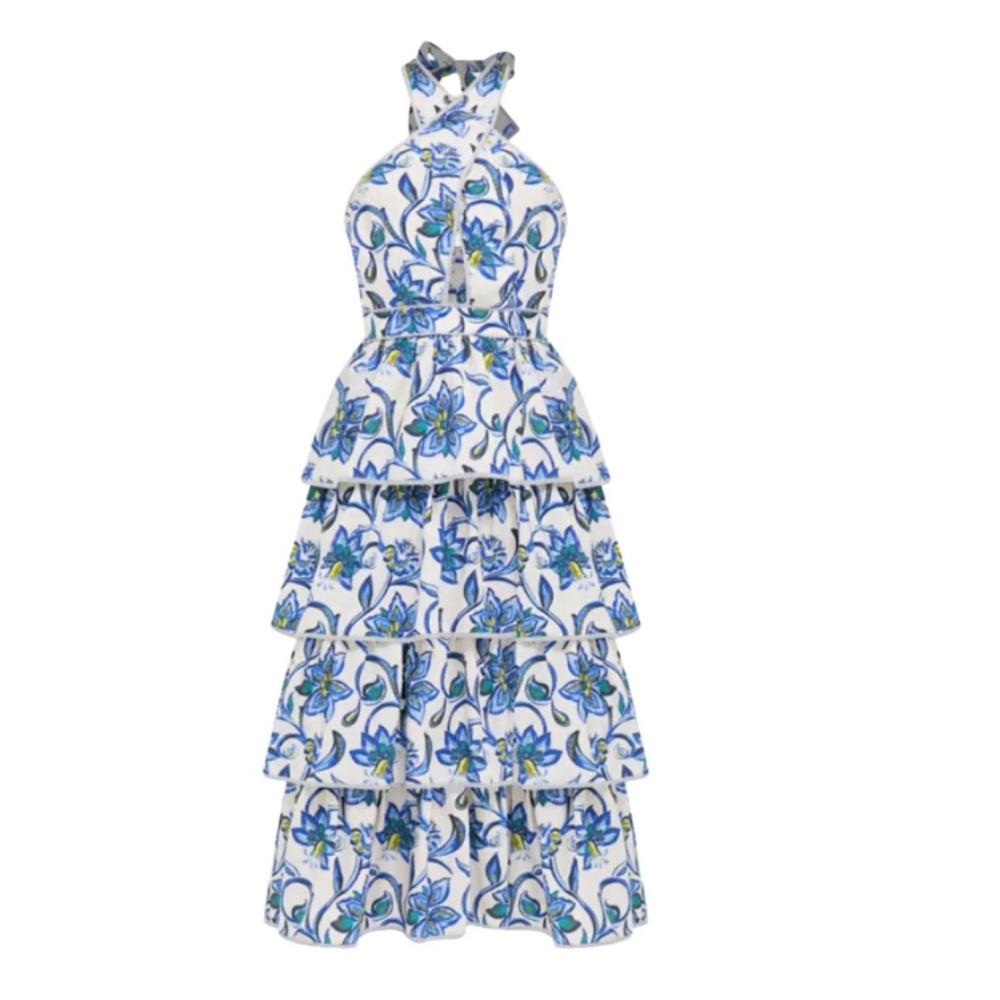 Hunter Bell 'Berkley' Halter Dress in Porcelain Floral (NWT)